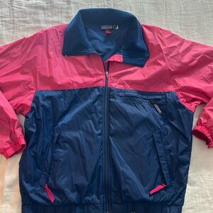 VTG Patagonia Two-Tone Pink and Navy Wind Breaker Jacket